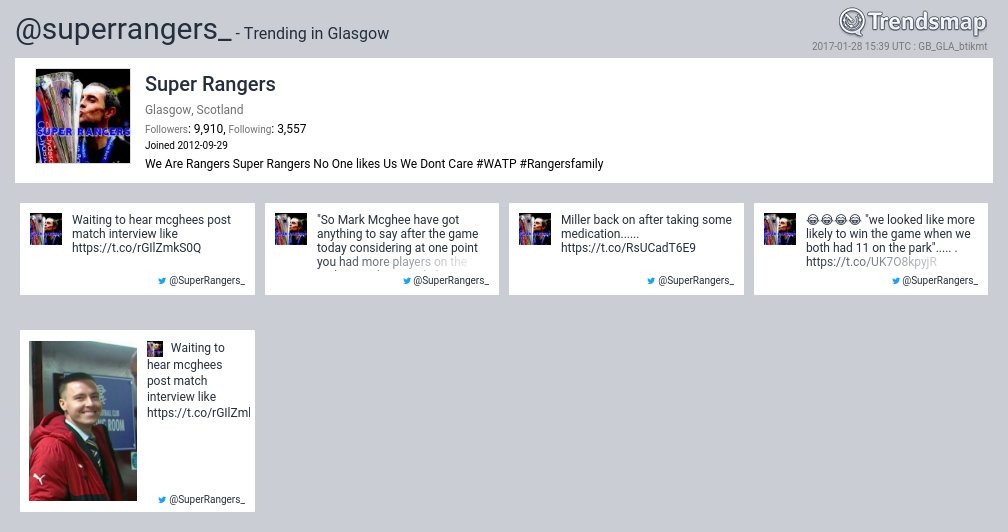 TrendsGlasgow's tweet photo. Super Rangers, @superrangers_ is now trending in #Glasgow

https://t.co/5oWQ9XUV8L https://t.co/BFfd2XyetU