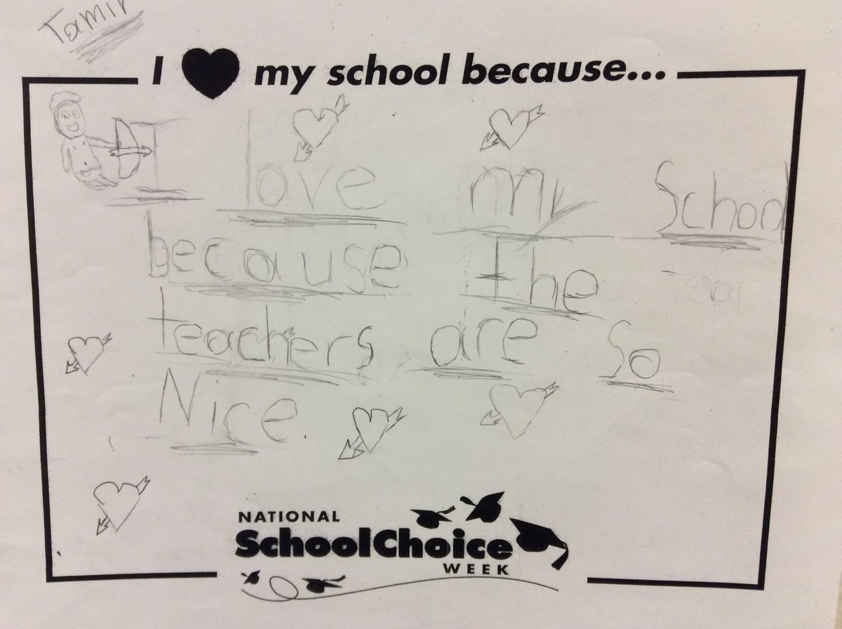 SpeasGlobal's tweet photo. #SchoolChoice week #ILoveMySchoolBecause the teachers are so nice! #Thanks #LittleBees 4 highlighting all ofthe #Lovable things about #Speas https://t.co/FI22EtRTze