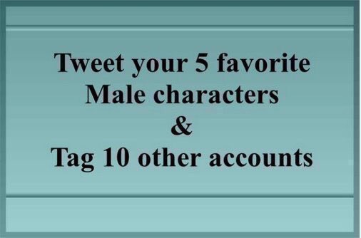 Tagged by @alwayswithglenn ❤

Tenth Doctor
Sherlock
Tyrion Lannister
Loki
Tony Stark