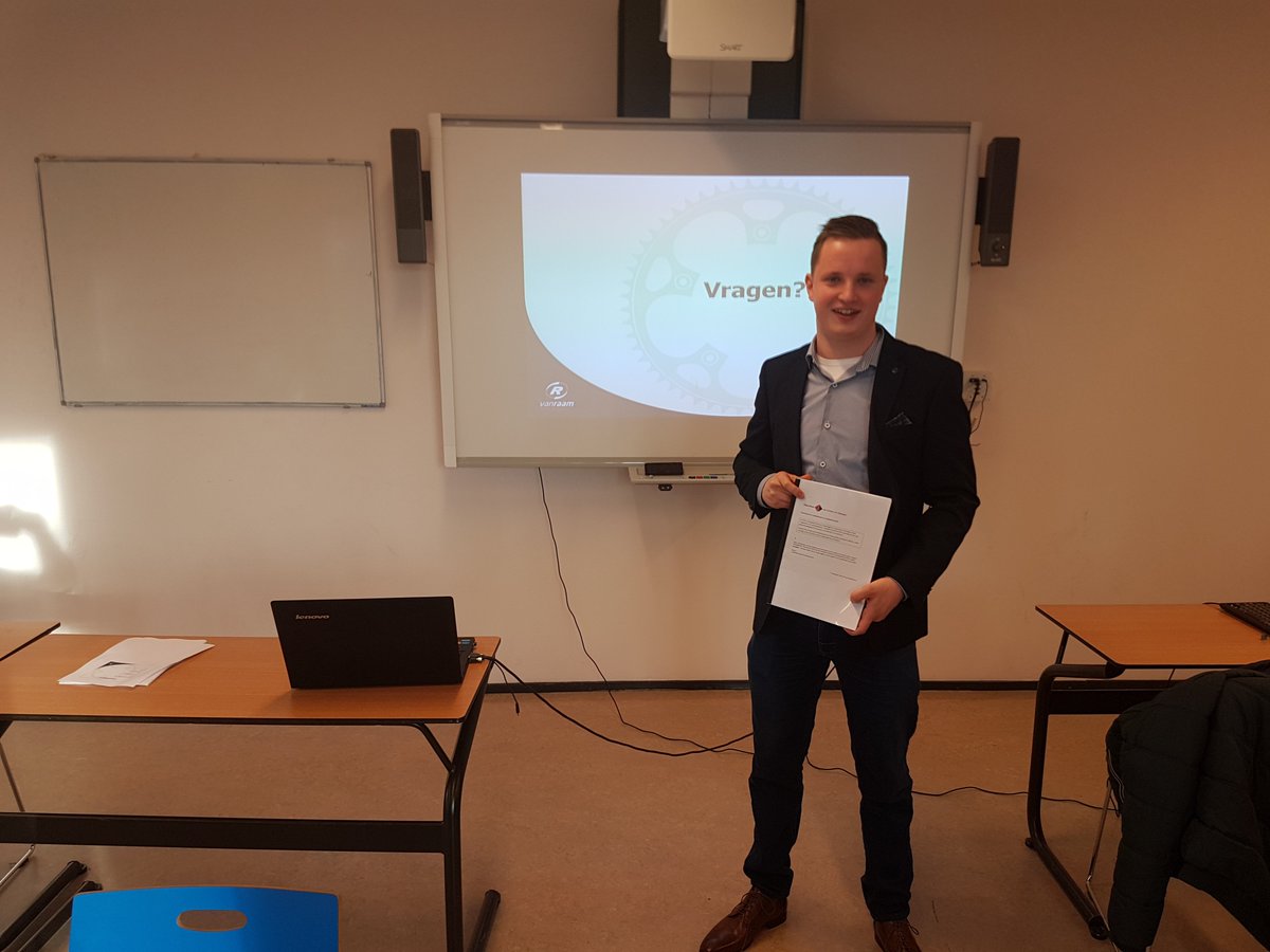 Innovarsseveld's tweet photo. Vrijdag 27 januari is Ramon Claver geslaagd voor zijn afstudeeropdracht bij Van Raam met een 7,5! Van harte gefeliciteerd en geniet ervan! https://t.co/tmnCYI72rA