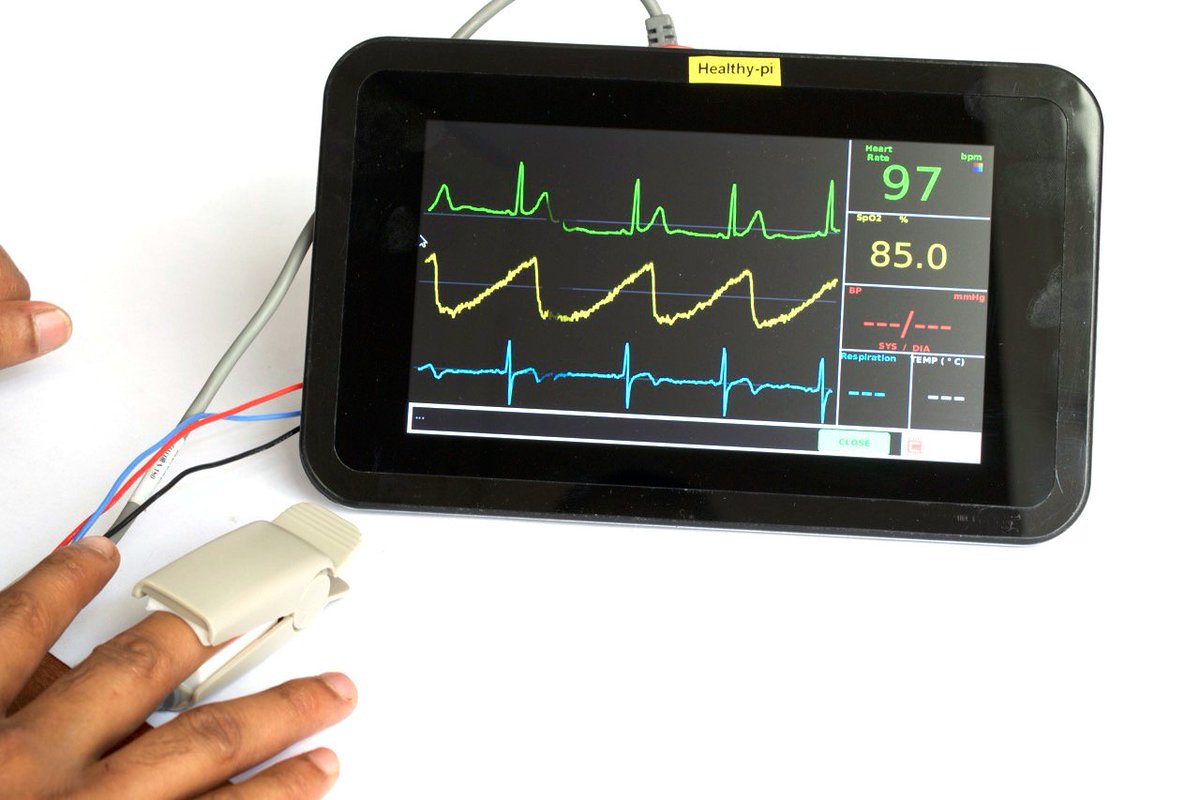 ProtoCentral's tweet photo. Launching the new HelathyPi, the first complete patient monitoring hat for @Raspberry_Pi https://t.co/8SAU7uJwnE #RaspberryPi #openmedical https://t.co/8MSRfUBGQC