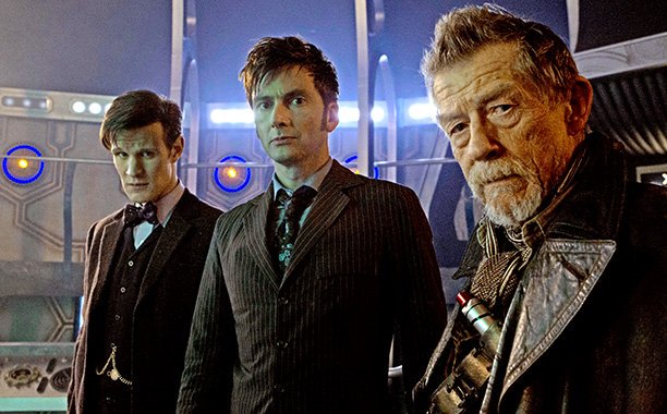 USAWhovians's tweet image. #Doctorwho Dedication: "War Doctor" The Legendary Sir John Hurt. Day of the Doctor with my faves Matt Smith/David Tennant #RipJohnHurt
