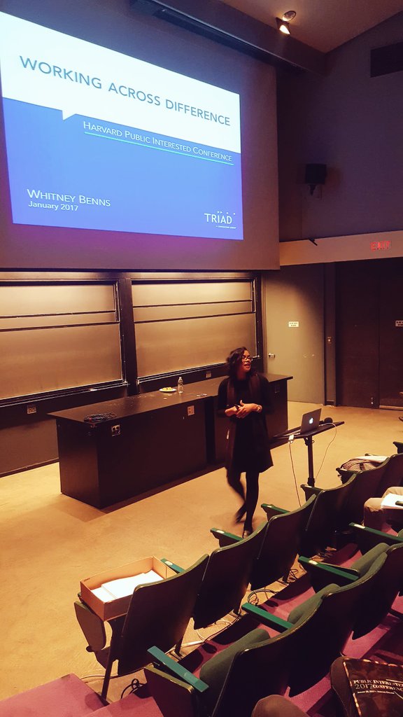 HarvardAlumni's tweet photo. #PublicInterested kicks off with @WhitneyBenns JD'15! https://t.co/PfDyNAFk47
