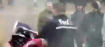 FoxNews's tweet photo. FedEx backs driver seen in viral video saving Old Glory from being torched https://t.co/n6MJewcnu5 https://t.co/mUweKZs9xz