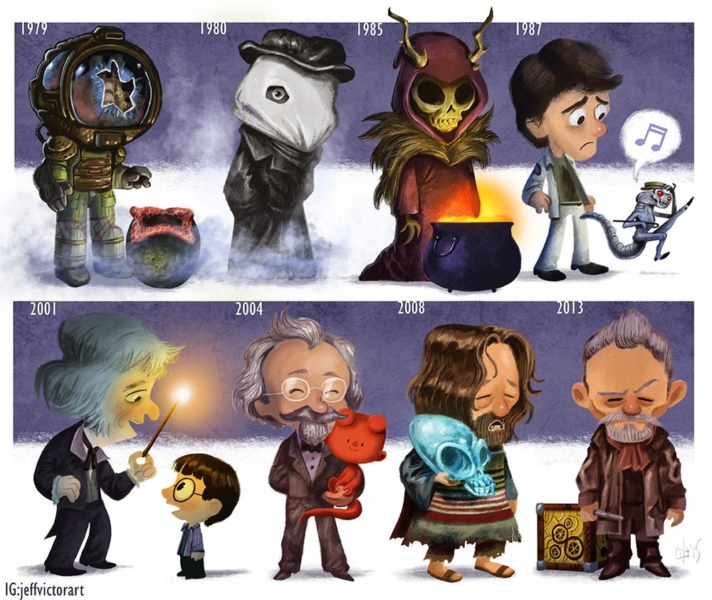 KevinDajee's tweet photo. RIP John Hurt. So many #iconic roles. Midnight Express, #Alien, The Elephant Man, #1984, #DoctorWho &amp; others! Great #art by @jeffvictorart https://t.co/ENYnQG9KdM