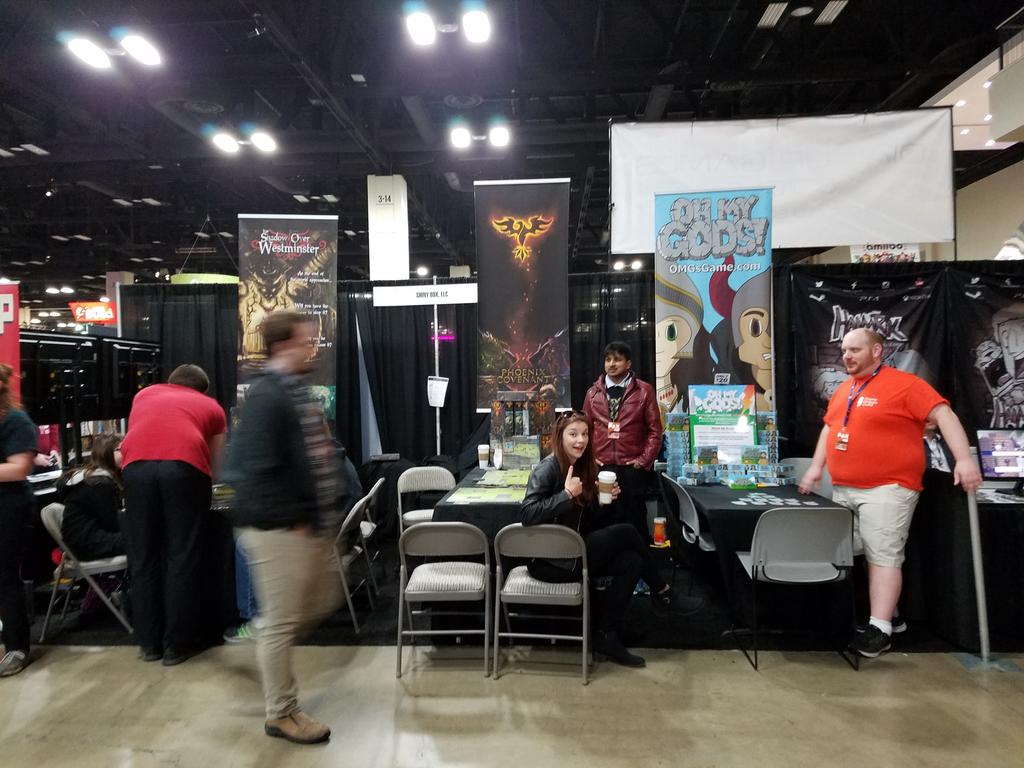 PHXCovenant's tweet photo. #PAXsouth2017 Day 2! Looking forward to an amazing Saturday! Wish us luck! #TabletopCoop https://t.co/23Quz1IJkK