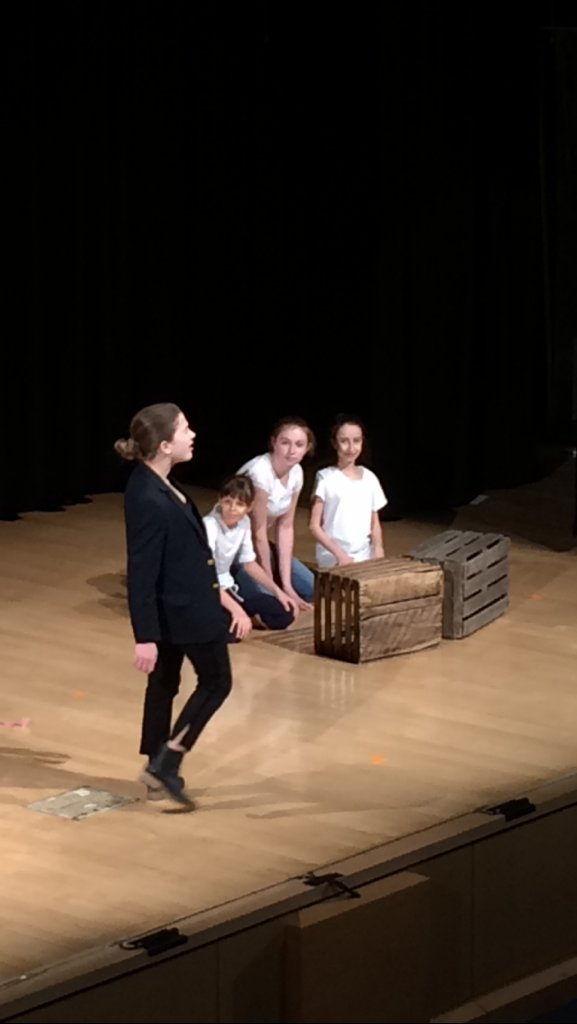 ClaireFrenchNY's tweet photo. Middle school students on stage at lycée français @hewittschool @HewittPerform https://t.co/ryNNGJwdtL
