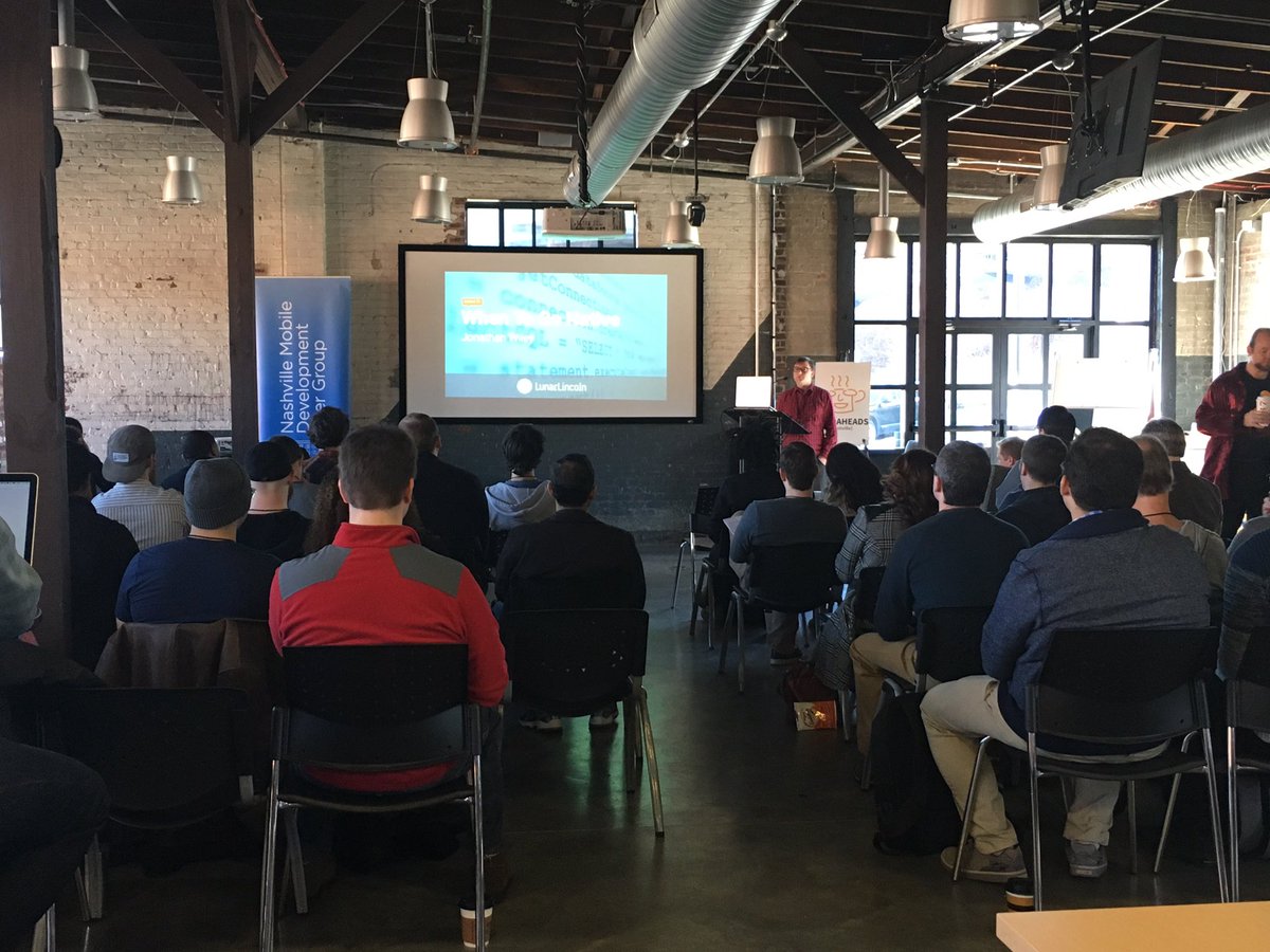 LunarLincoln's tweet image. Kicking off @microchip128s talk about #nativedevelopment at #devfestnashville @NMDUG