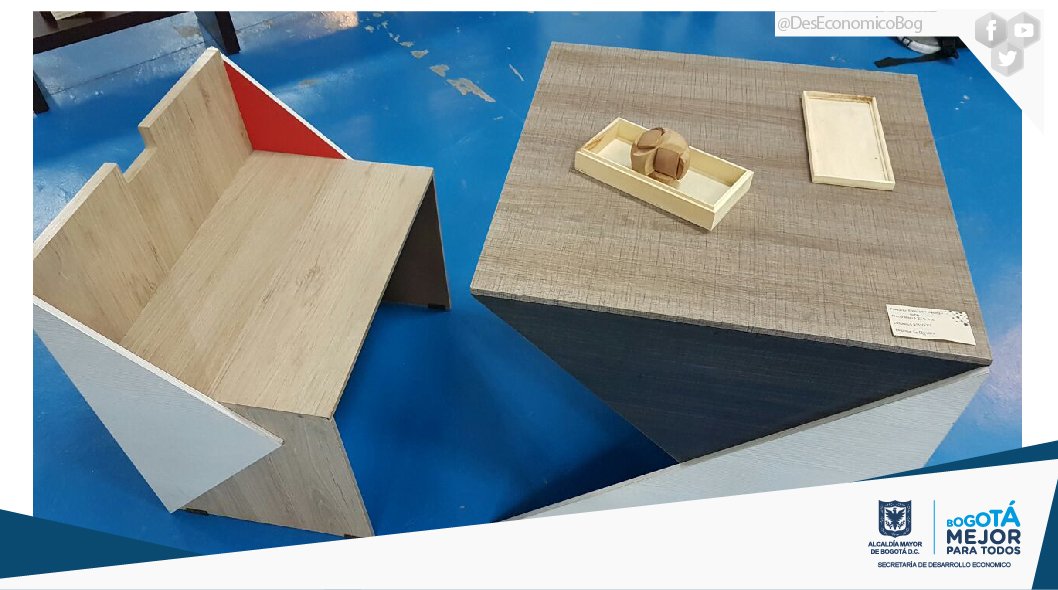 DesarrolloBta's tweet photo. Estos son algunos de los prototipos que los emprendedores beneficiarios de la #CSEI Muebles y Maderas han presentado en la exhibición https://t.co/ljJ6tmOOjD