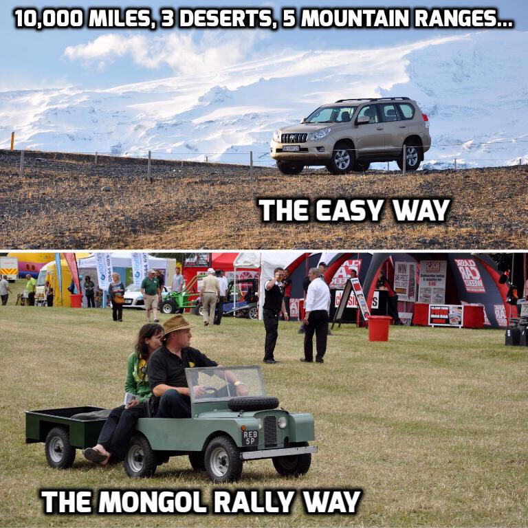 Tally ho, chaps! 

#MongolRally #adventure #4x4 #TravelSkills