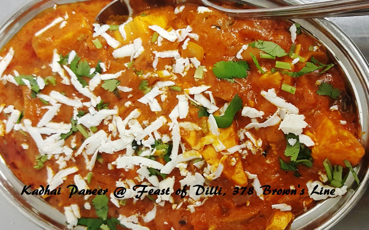 Yummy Kadhai Paneer <a href="/FeastofDilli/">Feast of Dilli</a> #BeautifulAlderwood #AlderwoodTO #Brownsline #Etobicoke #Mimico #Lakeshorewest #Vegetarian #Indianfood