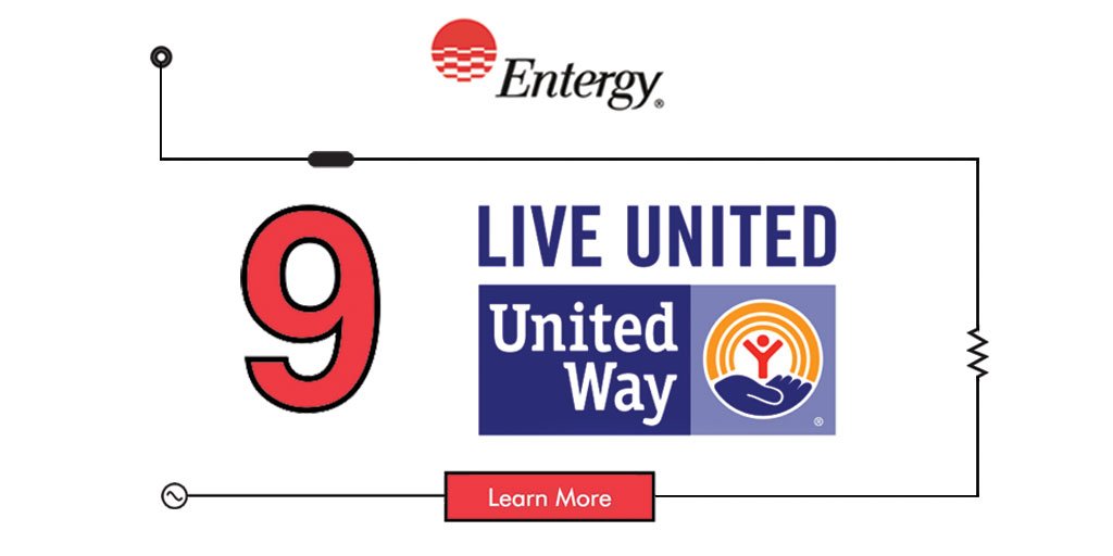 TOP 10 Community Partnerships for 2016: #9 $2.6 million raised for United Way partners. #wepowerlife #entergy4good enter.gy/60148rG1E