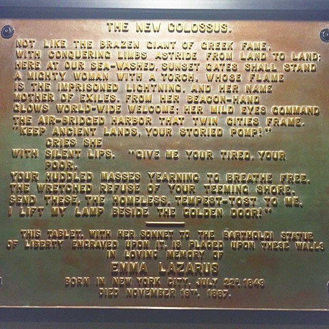 robertloerzel's tweet photo. Give me your tired, your poor,
Your huddled masses yearning to breathe free, 
The wretched refuse of your teeming shore. https://t.co/eZPU3uZjbA