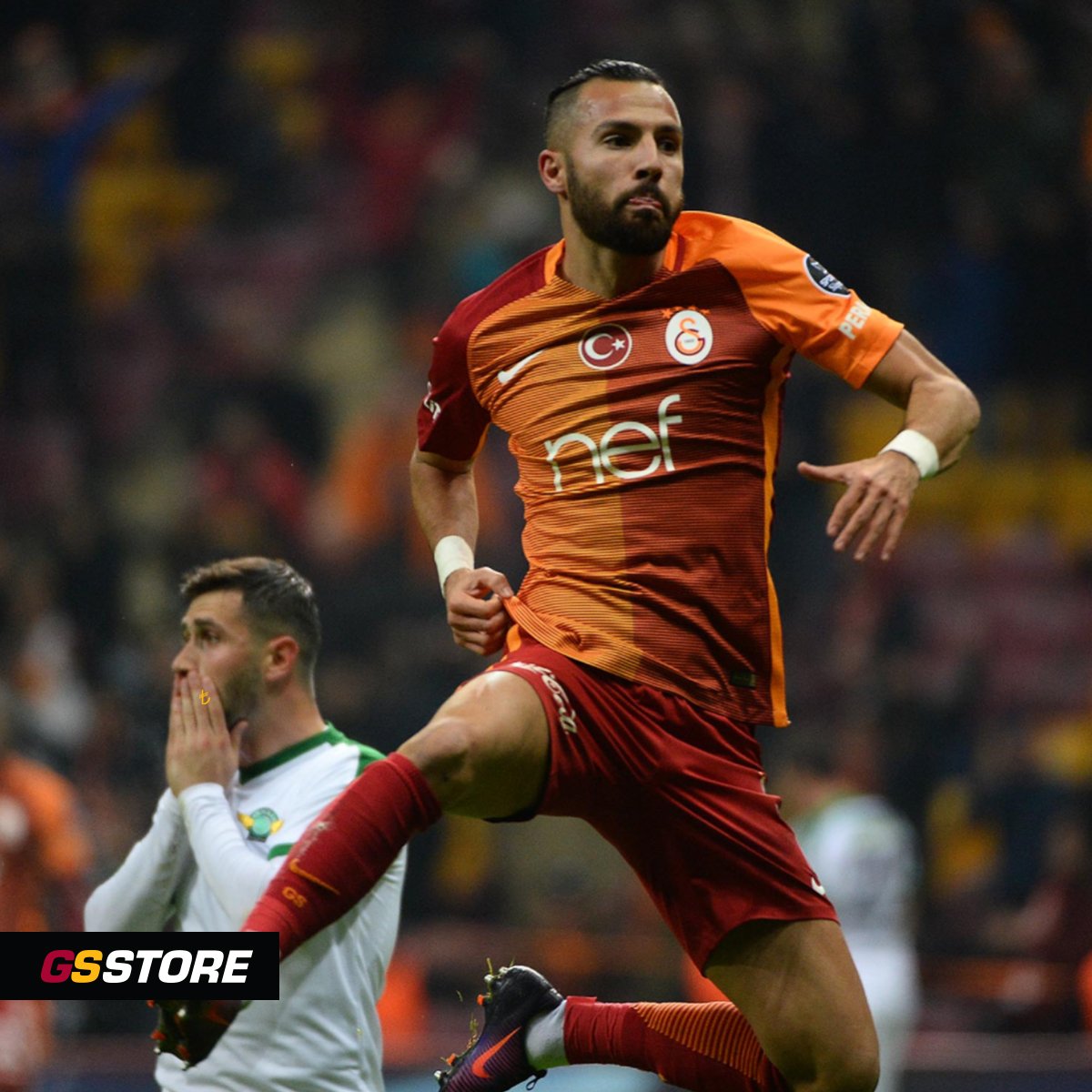 GSStoreBursa's tweet photo. Bilgi | Arena'da 300. golümüzü atan futbolcu #YasinÖztekin // #Galatasaray #GSStore #GSStoreBursa #Bursa #GS https://t.co/KSxfp1oP6S