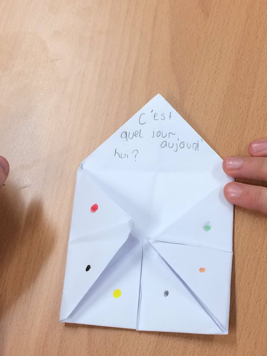 languagesnac's tweet image. P7 Annick PS fortune teller #revisiontool