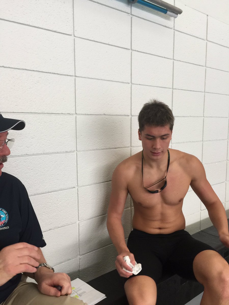 Coach Moran an JR Gustat JD 200 freestyle Region champion!