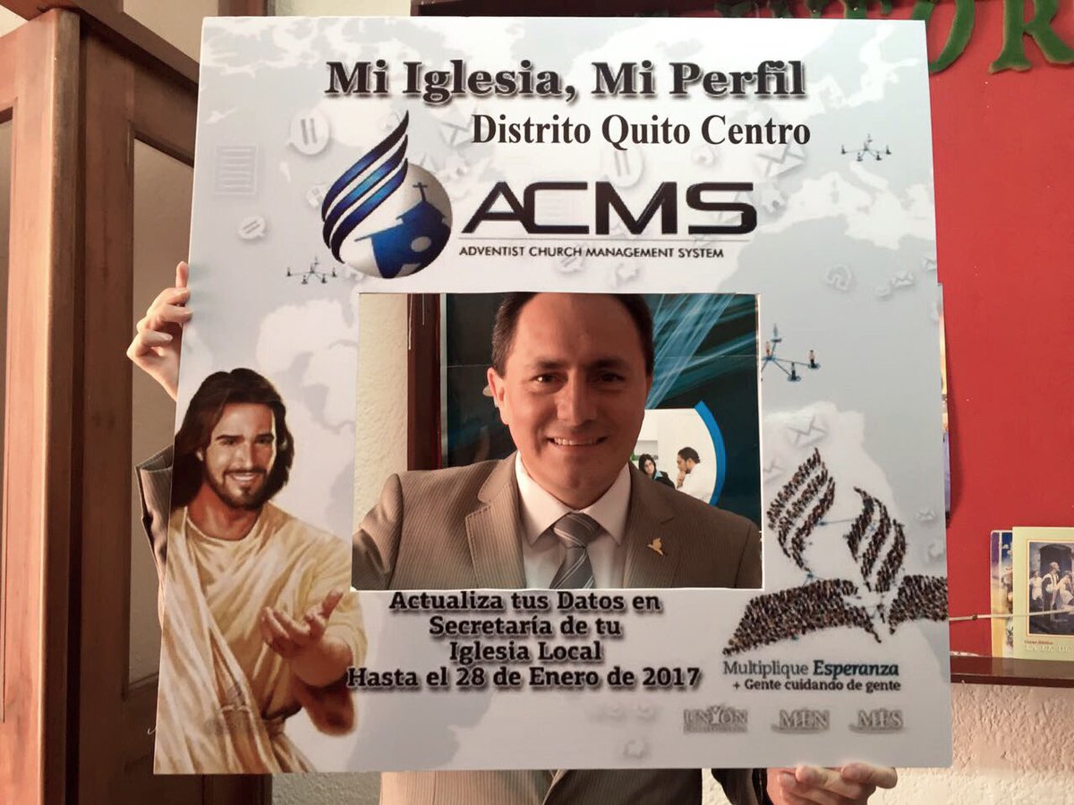 Pr. Giovanny Izquierdo, presidente de la #IASD en Ecuador, participa también de la Actualización de Datos.
#MiIglesiaMiPerfil