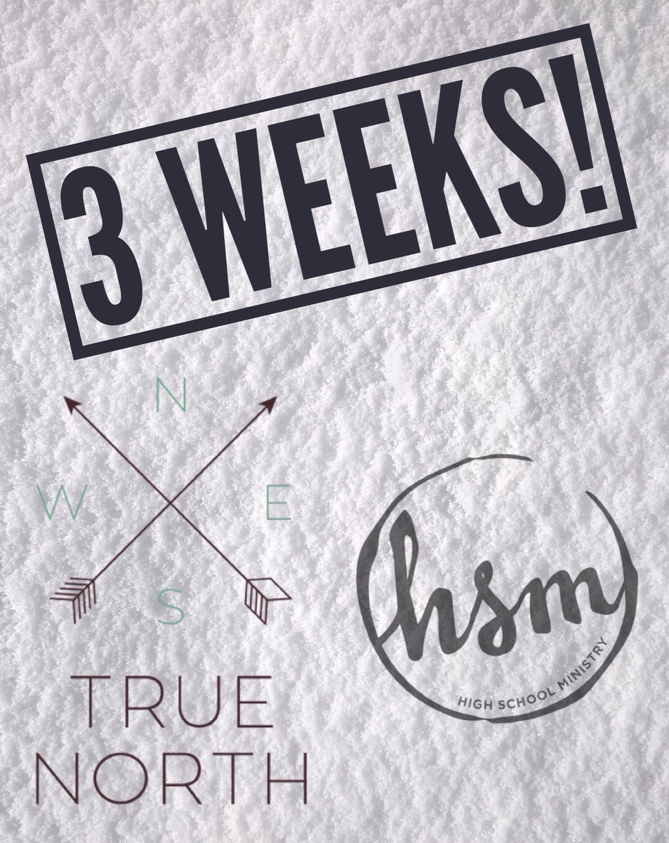 WINTER RETREAT is 3 WEEKS away!!
It’s going to be awesome, but it’ll be more awesome if YOU are there! northridgechurch.com/HSM to sign up!