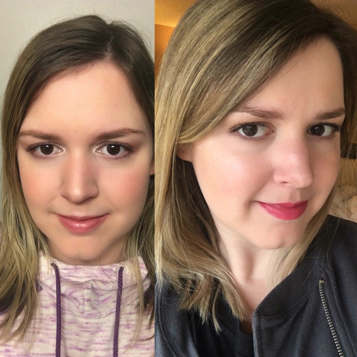 hometrenches's tweet photo. My hair before and after using @LorealHairID Ever Pure shampoo &amp; conditioner from @Influenster. Love it! #freeyourhair #contest https://t.co/6ywvxWgIye
