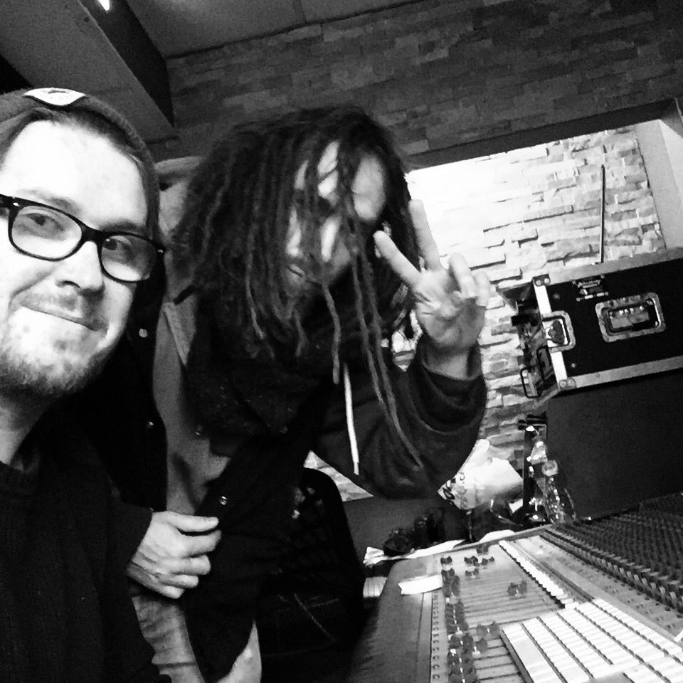 SikthOfficial's tweet photo. Mikee and DW are busy recording new not Joe at the great @RnR_Studios https://t.co/lq0seeYMVI
