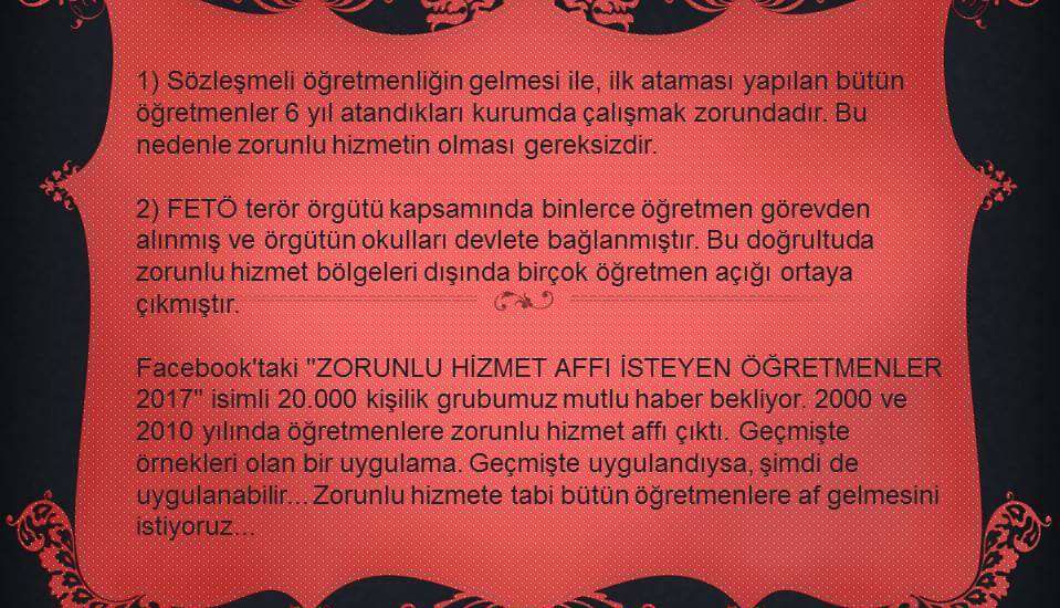 AtmiomTwitFalan's tweet photo. #zorunluhizmetaffıHAKTIR @RT_Erdogan @BA_Yildirim @MemurSenKonf @EgitimBirSen @TurkEgitimSen @ikoncuk @Yusuf__Tekin @hmzaydg  gogo https://t.co/st13jvPAE0