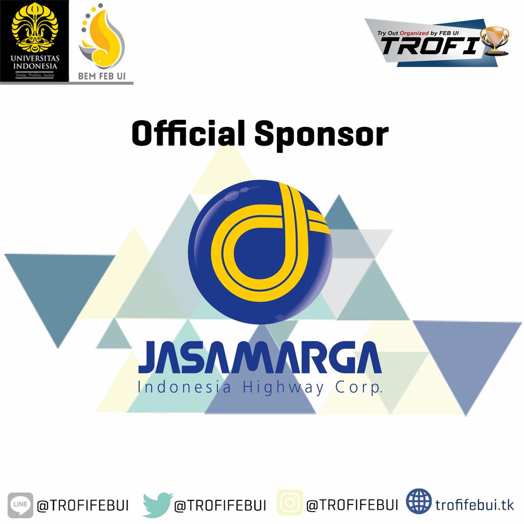 TROFI 2017 proudly announces Jasamarga as our Official Sponsor. Jasamarga, Indonesia Highway Corp. #BeTheBest