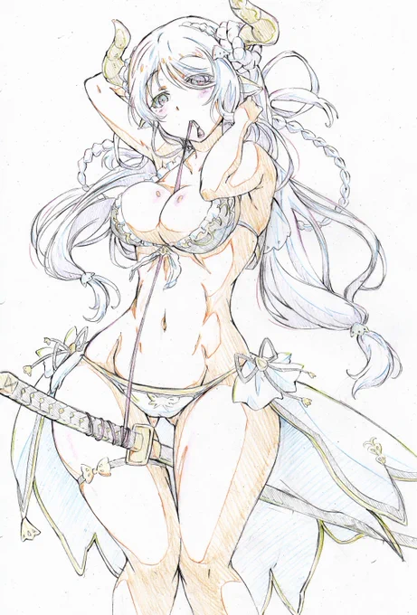 去年ラッキーだったことは水着ナルメア当たったくらいかなー・・・
#グランブルーファンタジー 