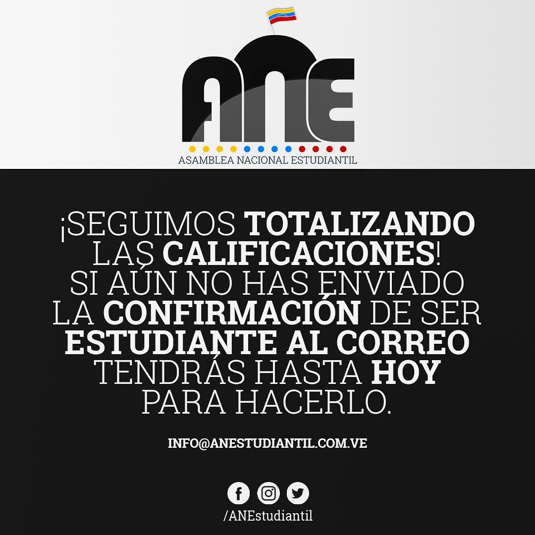 Estudiante_Lara's tweet photo. “ ¡Seguimos trabajando para publicar la media general de cada estado! #ANEstudiantil ” https://t.co/5xucyDv5P0