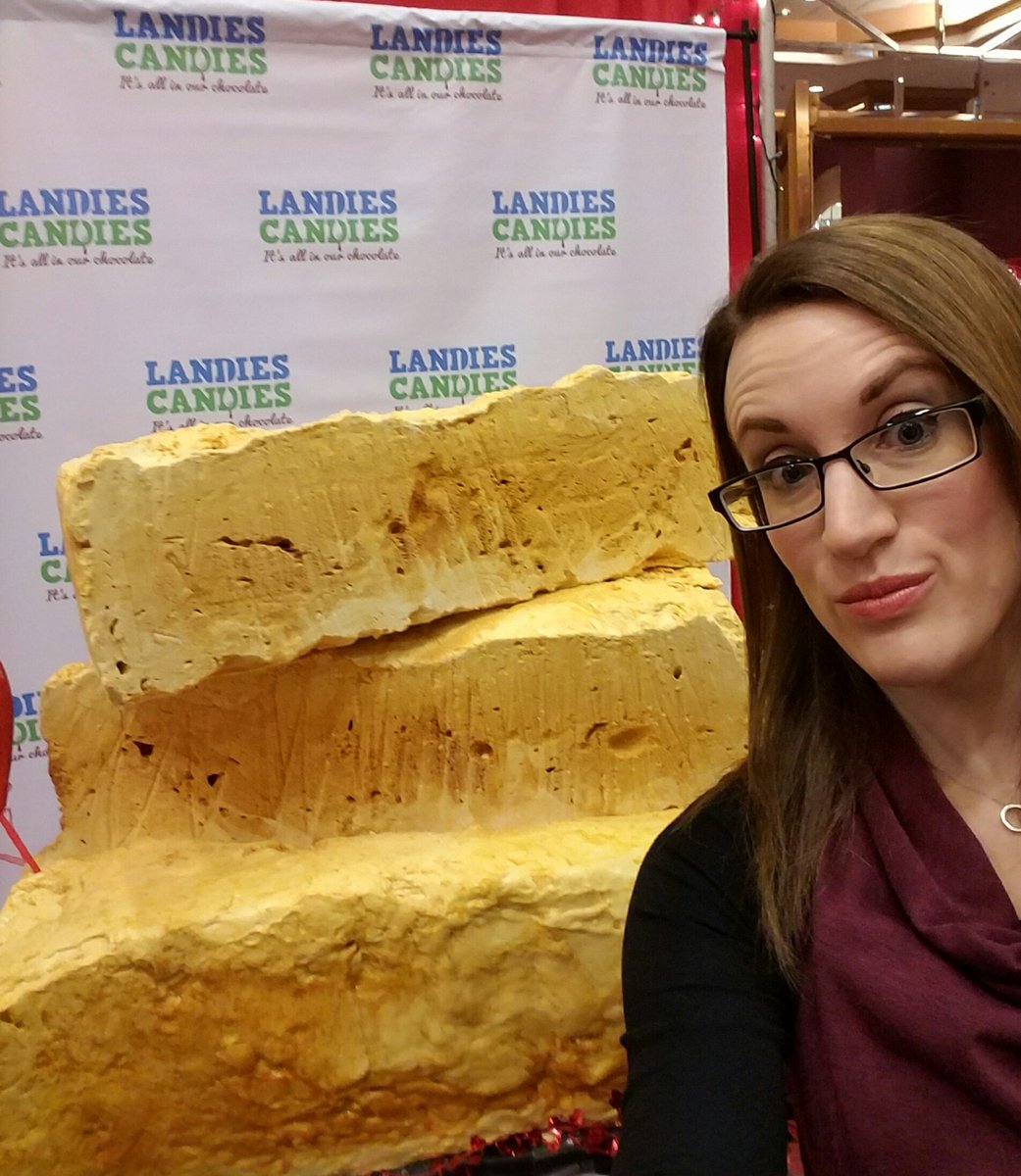 At the Chocolate &amp; Wine Festival. Now THAT is some Sponge Candy! #LandiesCandies #Buffalo