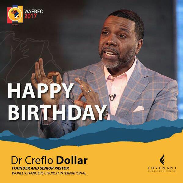 Happy birthday to Dr creflo dollar.God bless you sir   