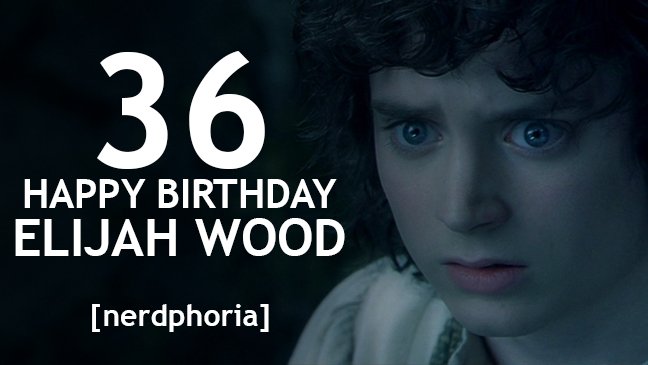 Happy Birthday to everyone\s favorite Hobbit, Elijah Wood!  