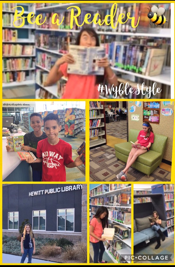 jenwyble's tweet photo. #WhereDoYouLikeToRead #BeeAReader 🐝 #WybleStyle #ReadingChallenge @woodgatemisd @MidwayISD https://t.co/d5niHZ12jk