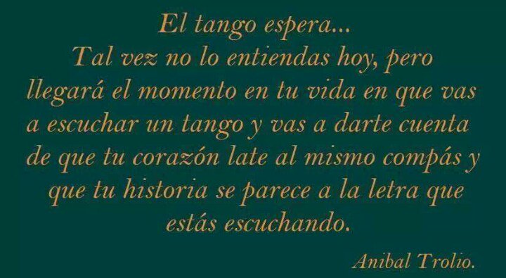 LoDijoUnTango's tweet photo. #BuenSabado  Con esta verdad estreno la cuenta #Tango #AmoElTango #LoDijoUnTango https://t.co/kcycpUkQiQ