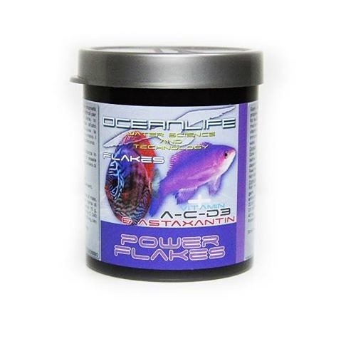 AFMMarine's tweet image. Oceanlife® Power Flakes

Available in 45 &amp;amp; 90-g Jars

Protein 60%, Fat 9%, Fibre 0.9%, Moisture 6%