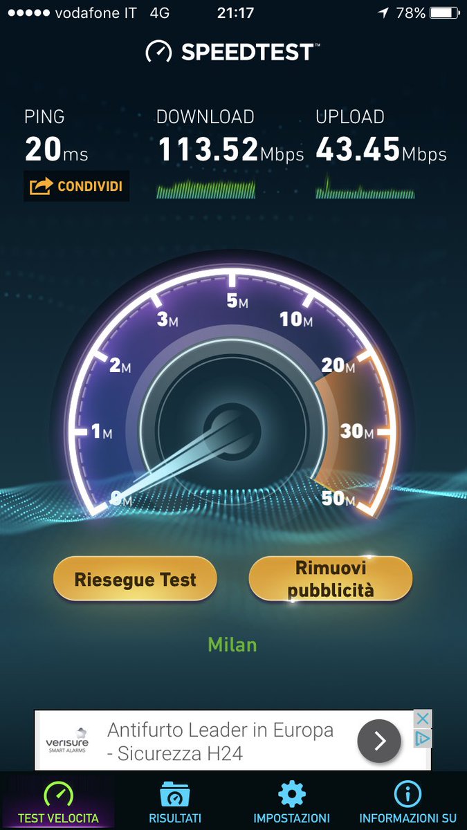 andry_warrior's tweet photo. Numeri 1! @VodafoneIT
#rete4G #vodafoneIT https://t.co/rKRK3gZ67v