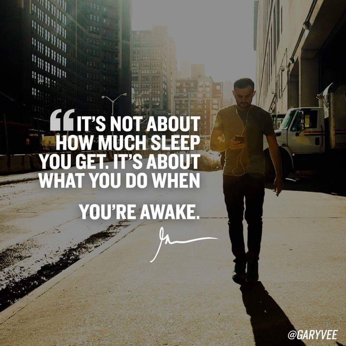 Don't get it twisted ... sleep is super important .. you can be up 22 hrs a day but if you waste it <a href="/tag/mytwitteranniversary"class="tags"><span>#mytwitteranniversary</span></a>