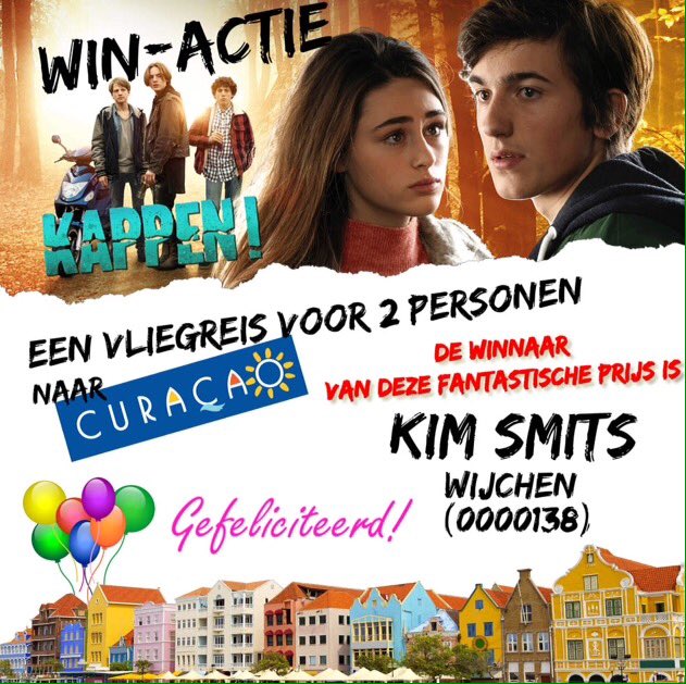 Dit is de winnaar van deze fantastische reis naar Curacao #winkappenreis We nemen contact met je op per mail. Bij deze onze felicitaties.