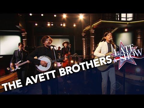 GeorgeHarrison's tweet photo. #SatNight #coversong "Give Me Love" performed by @theavettbros on @colbertlateshow. Watch: https://t.co/45hFED8FCj https://t.co/rGkUQ3UPYI