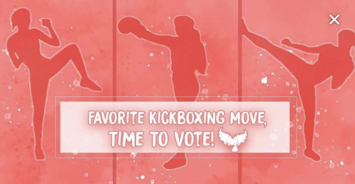 KickboxingI's tweet image. It's time to VOTE! What's your favorite kickboxing move?
1 - Front Kick
2 - Jab 
3 - Side Kick