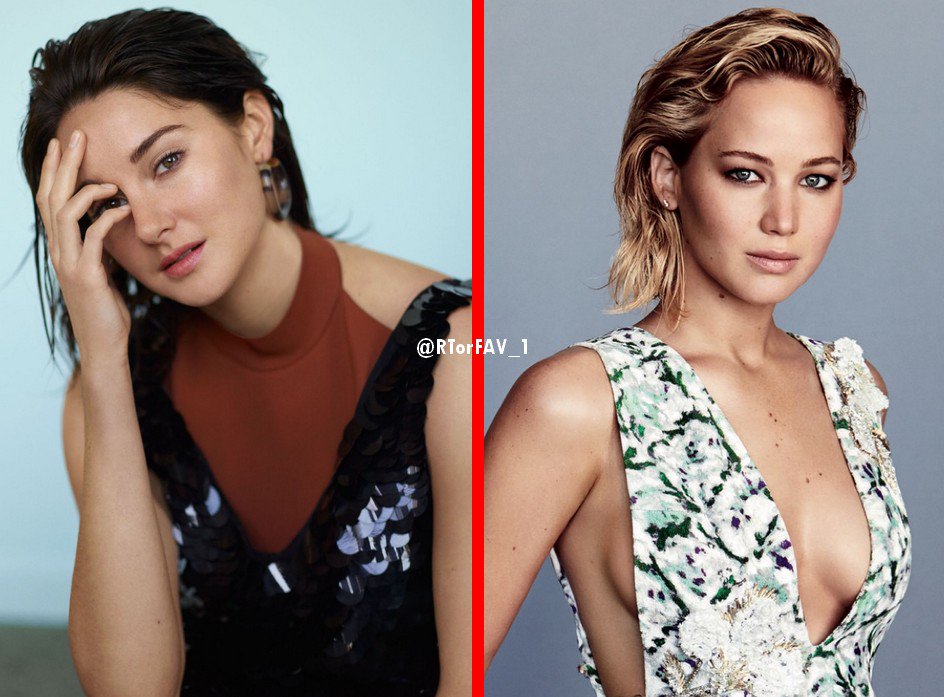 RTorFAV_1's tweet photo. REQUESTED 
RT for Shailene Woodley 
LIKE for Jennifer Lawrence https://t.co/JnvjsGzLId