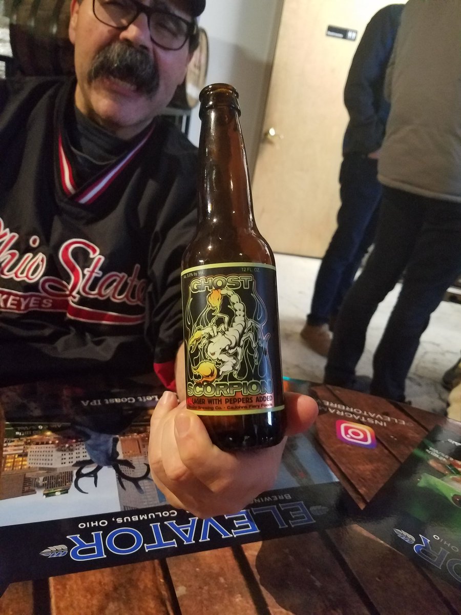 Joshuareedy's tweet photo. #GhostScorpionLager @ElevatorBrewing https://t.co/l5CTfyggeA