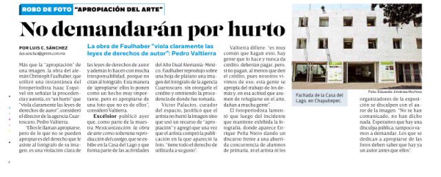 airedetina's tweet photo. @PPvaltierra señala #RoboDeFoto en expo de @CasadelLago #ChristophFaulhaber https://t.co/TIvVY9aSAl