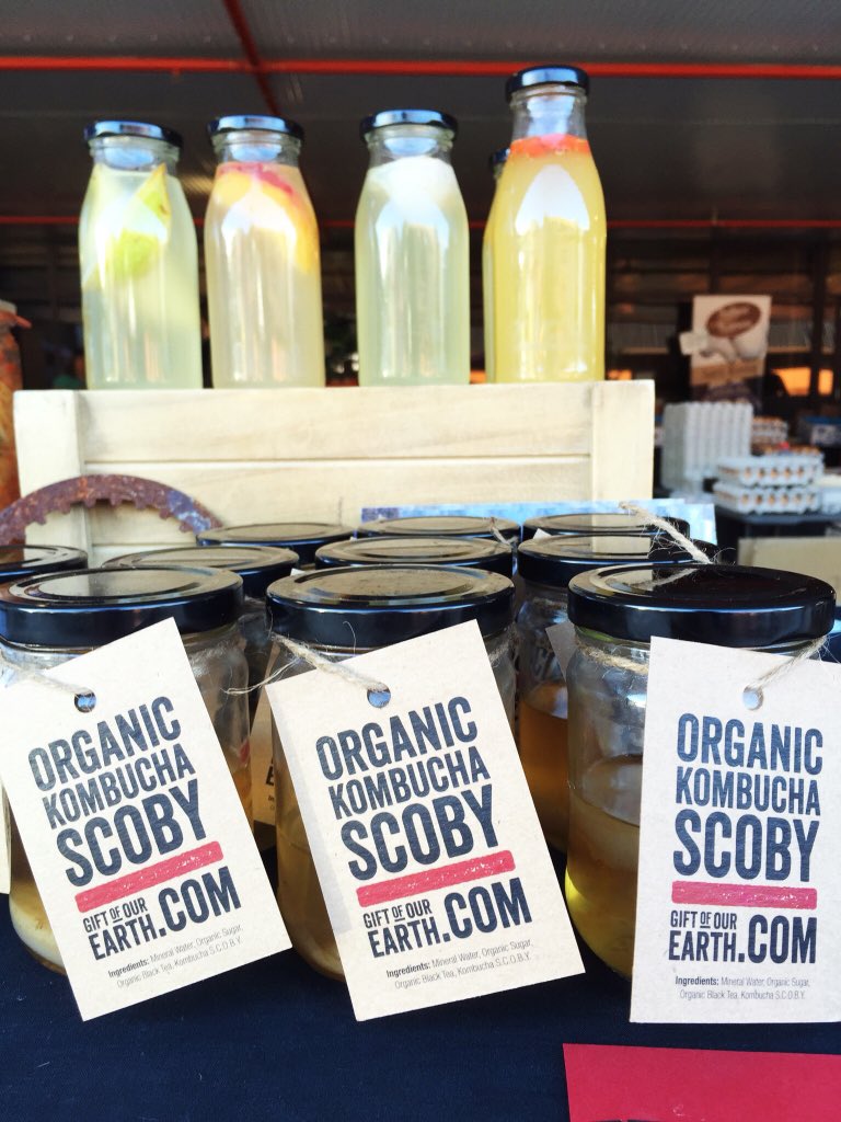 New Kombucha starter kits available at the market today and proving to be very popular! Open to 11.30