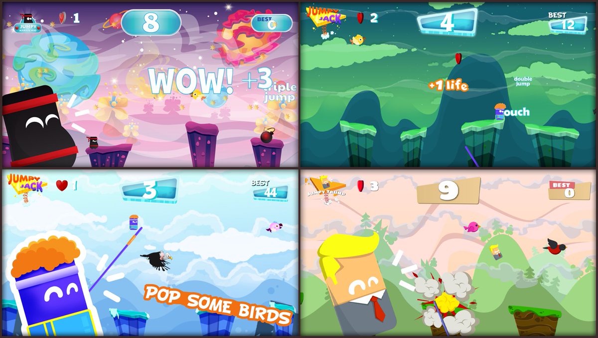 supercode_LV's tweet image. Three NEW jumping games! Stunning graphics, challenging gameplay, now for iOS! itunes.apple.com/gb/developer/j… #indiegame #arcade #newgame #Appstore