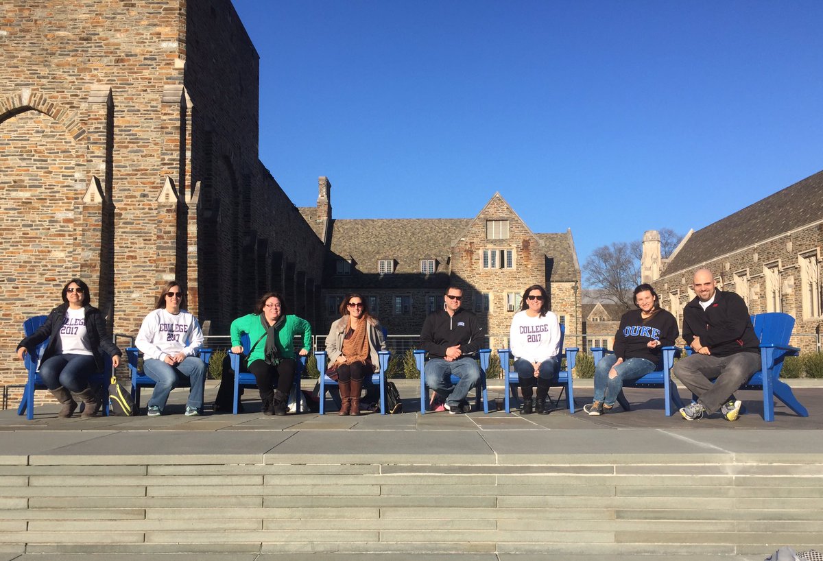 OBcollege's tweet photo. Chaperones enjoying Duke life @DukeU #obcollegeawareness17 https://t.co/ozVTcfk6Kb