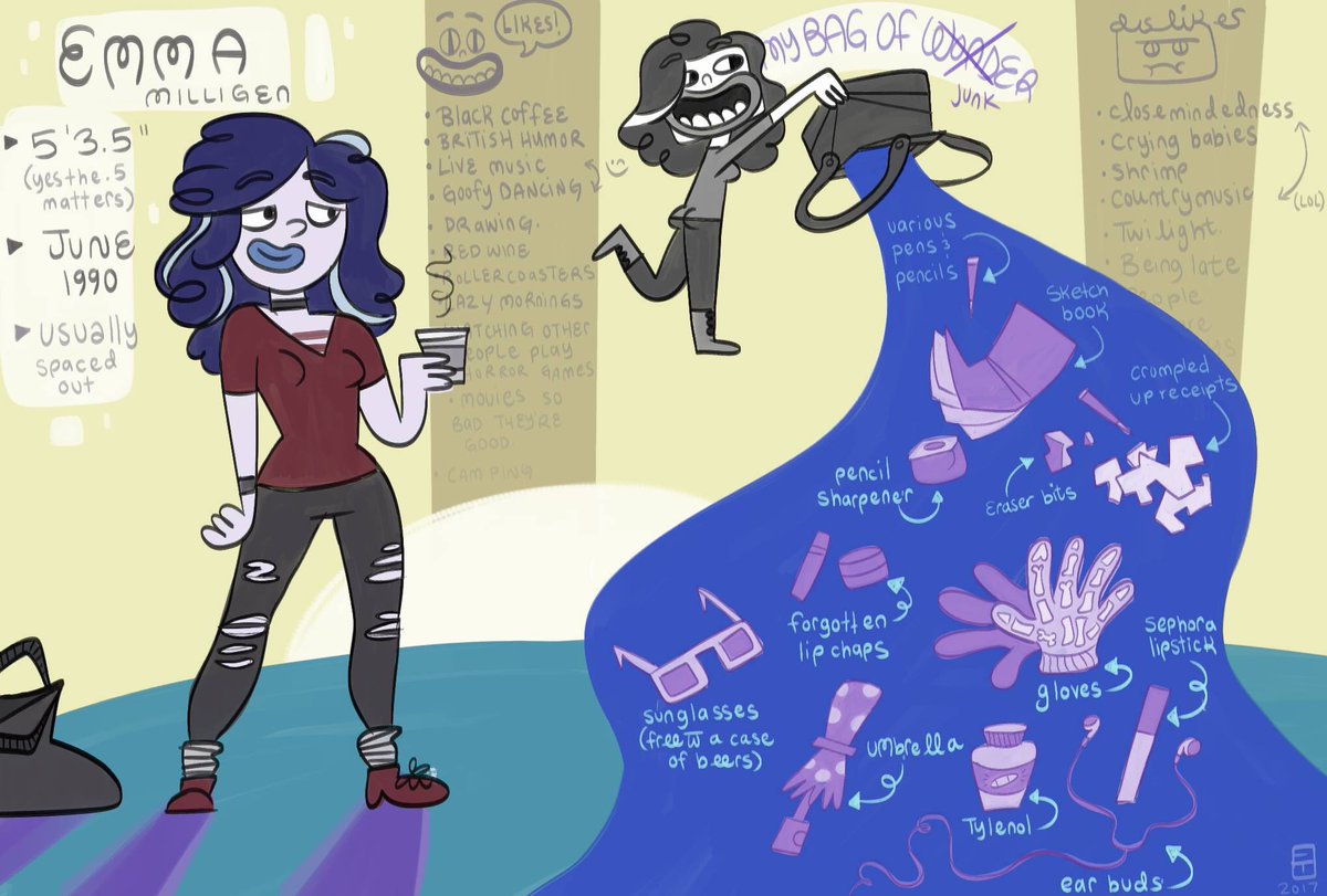 HowToLifeEmma's tweet photo. Hey you guyyeessss! Here's a little intro to me. I know you didn't ask for it but you're getting it anyways. #abouttheartist #comics #doodle https://t.co/ENKtFHDI1f
