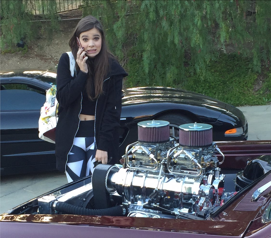 *Person: "What motor you got in that thing??
* @haileesteinfeld: "Catch me outside...how bow dah..." #griffinsgarage
