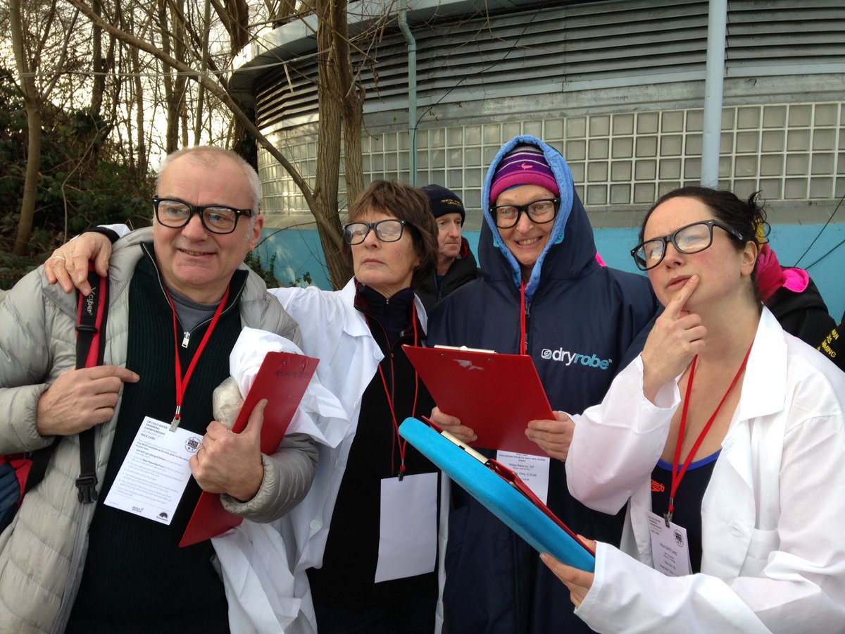 SwimCakeStudies's tweet photo. International Institute for Swim Cake Studies Fellows ponder the research ahead at Uk Cold Water Swimming Championships #cwsc2017 https://t.co/PLFOtbDftP