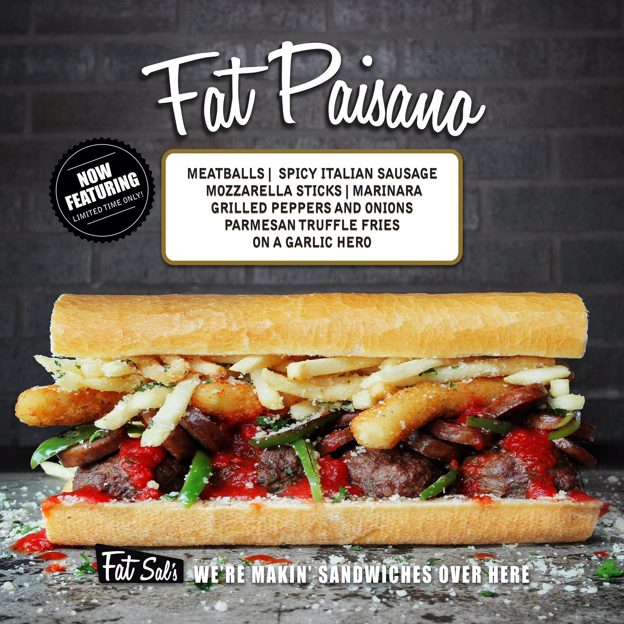 Fat Sal's Deli on Twitter "The Fat Paisano Is Available For A Limited