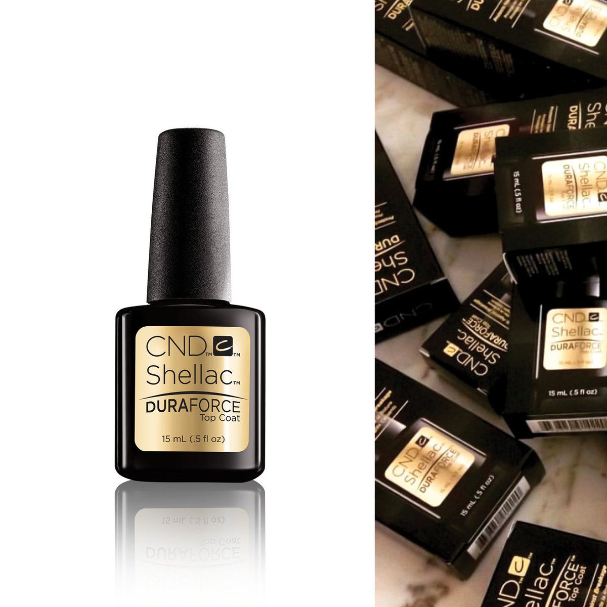 This takes #nailgoals to a whole new level! Meet #DURAFORCE - our strongest #CNDSHELLAC Top Coat yet!